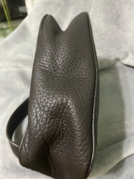 Dooney & Bourke Brown Logo Canvas Shoulder Bag with Dark Brown Trim - Picture 5 of 16